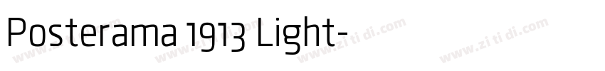 Posterama 1913 Light字体转换